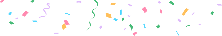 Confetti with graduation caps