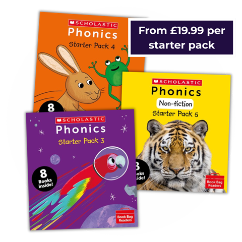 A selection of Phonics Book Bag Readers