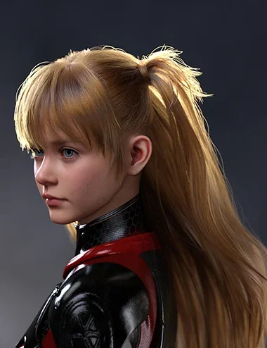 dForce Princess Series Prototype Pigtails for Genesis 9