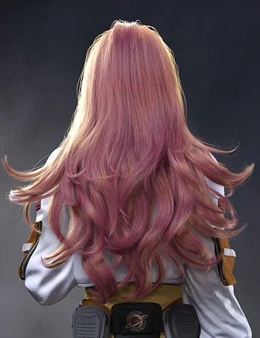dForce Princess Series Celestial Flow Hair for Genesis 9