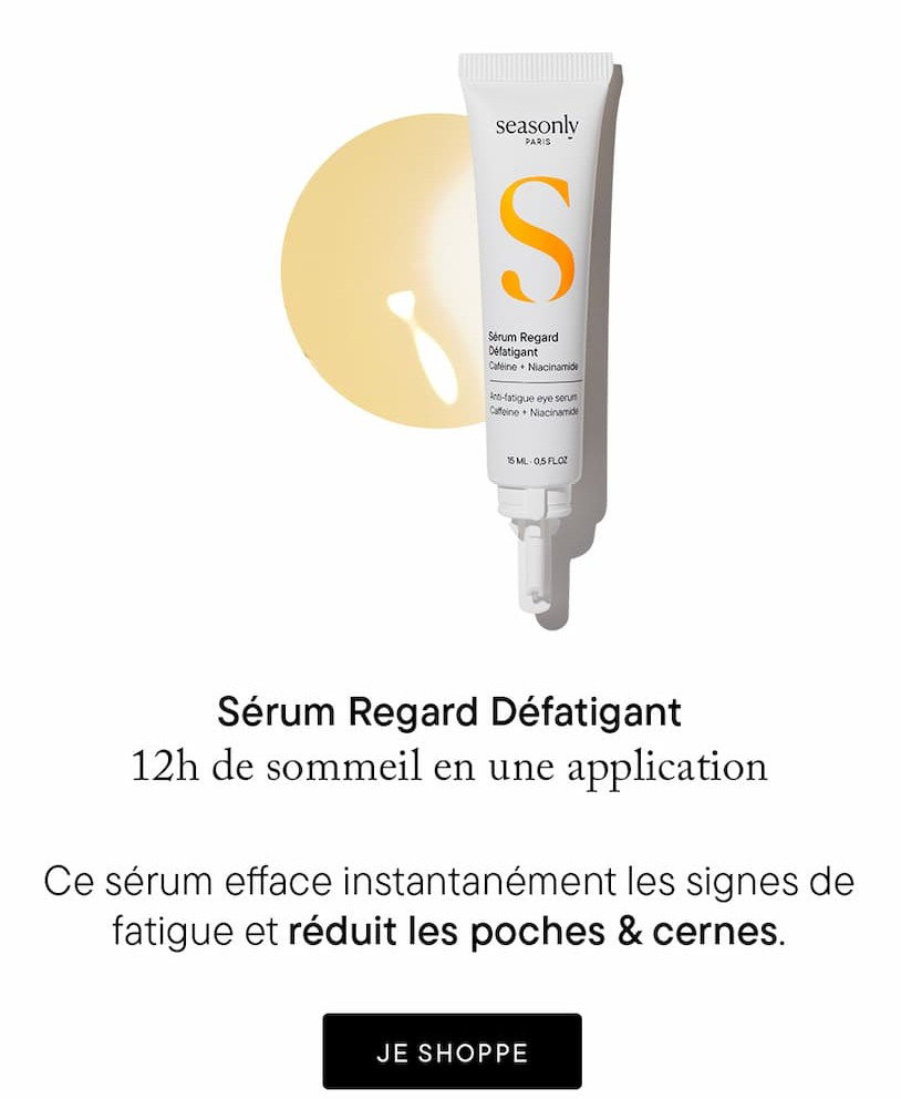 Sérum Regard Défatigant : 12h de sommeil en une application. Ce sérum efface instantanément les signes de fatigue et réduit les poches & cernes.