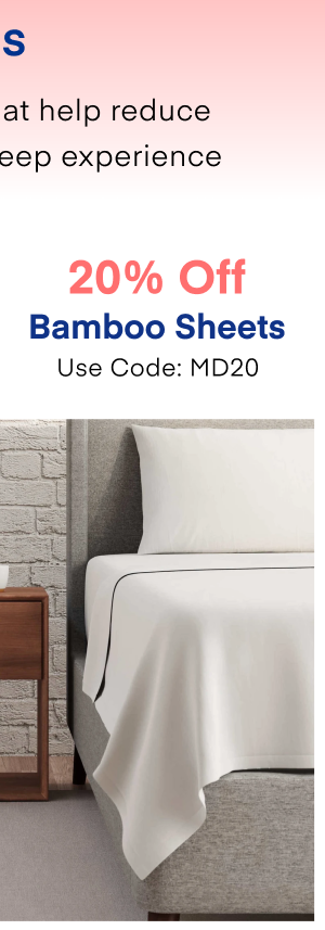 20% Off Bamboo Sheets Use Code: MD20