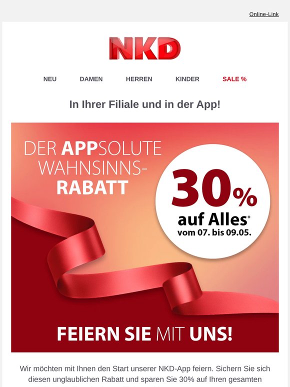 30% Rabatt auf Alles – jetzt sparen!