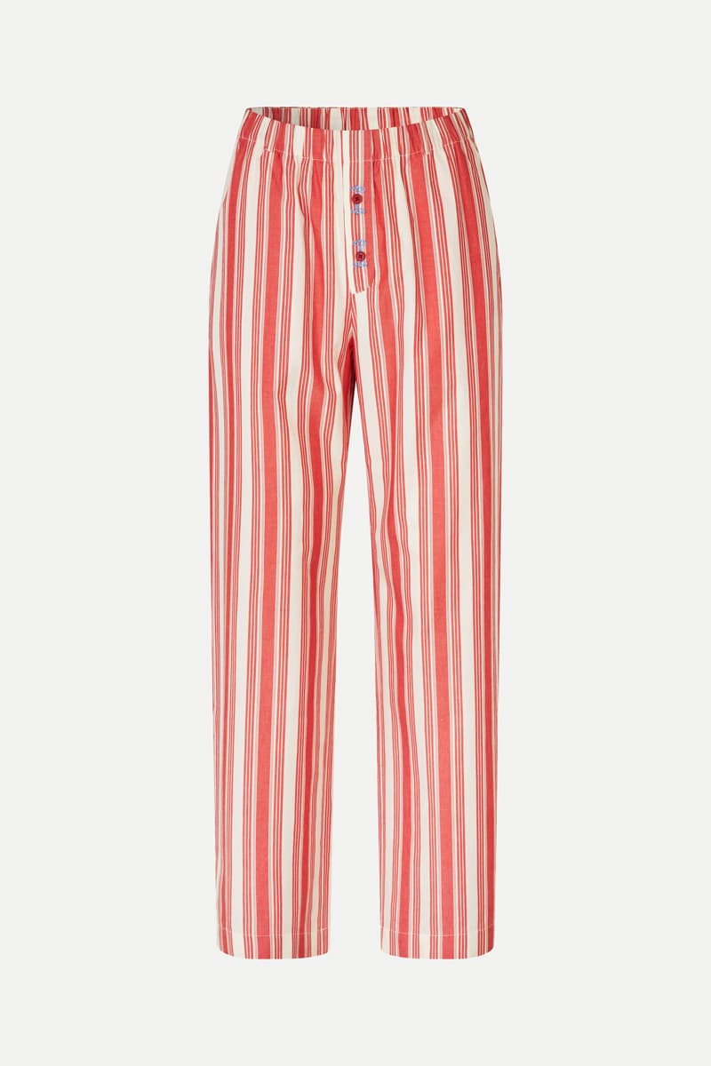 Gathered Boxer Pants - Scarlet Trot