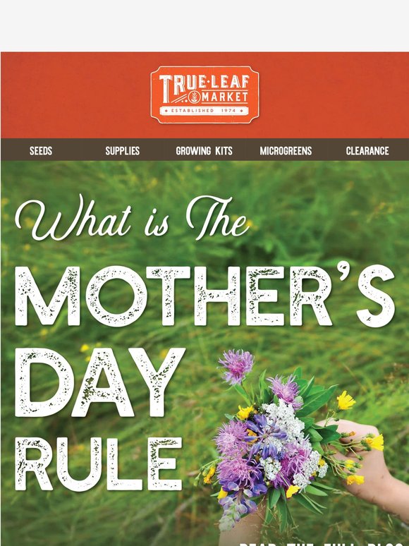 The Rule Every Gardener Should Know