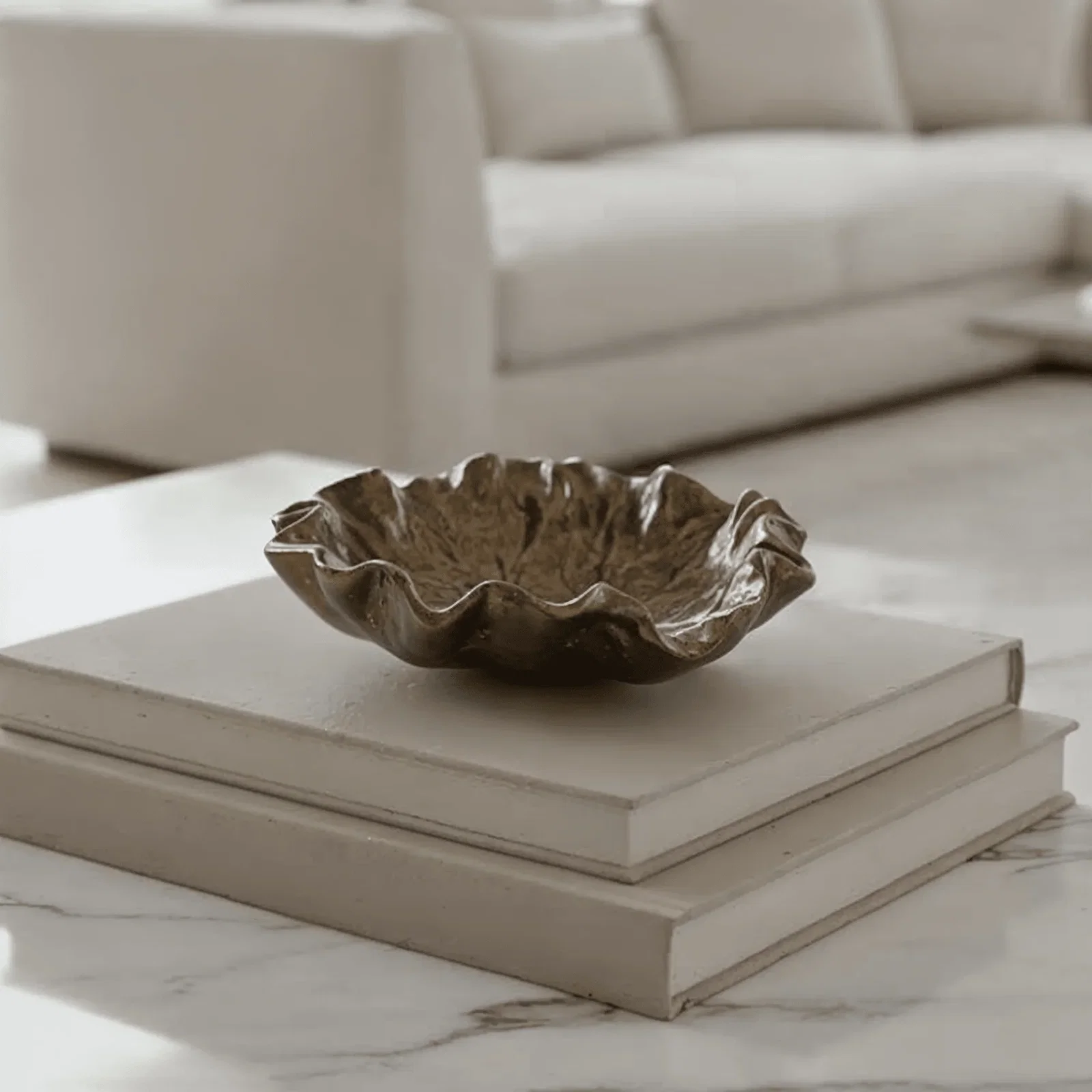 Riselle Bronze Abstract Decorative Dish