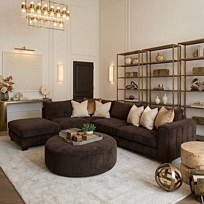 Avalon Charcoal Textured Velvet Sofa Range