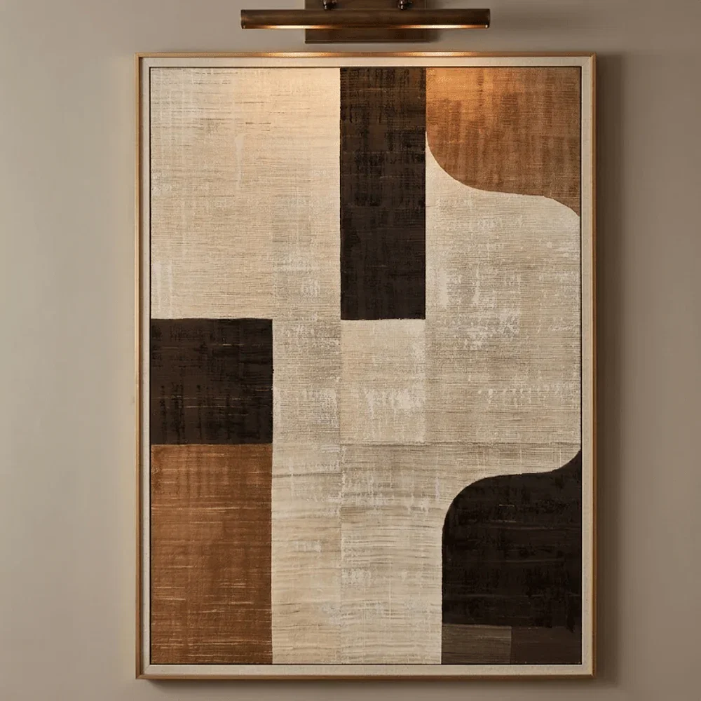 Compti Neutral Textured Canvas Wall Art
