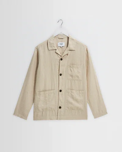Kimpton - Beige Washed Linen Jacket