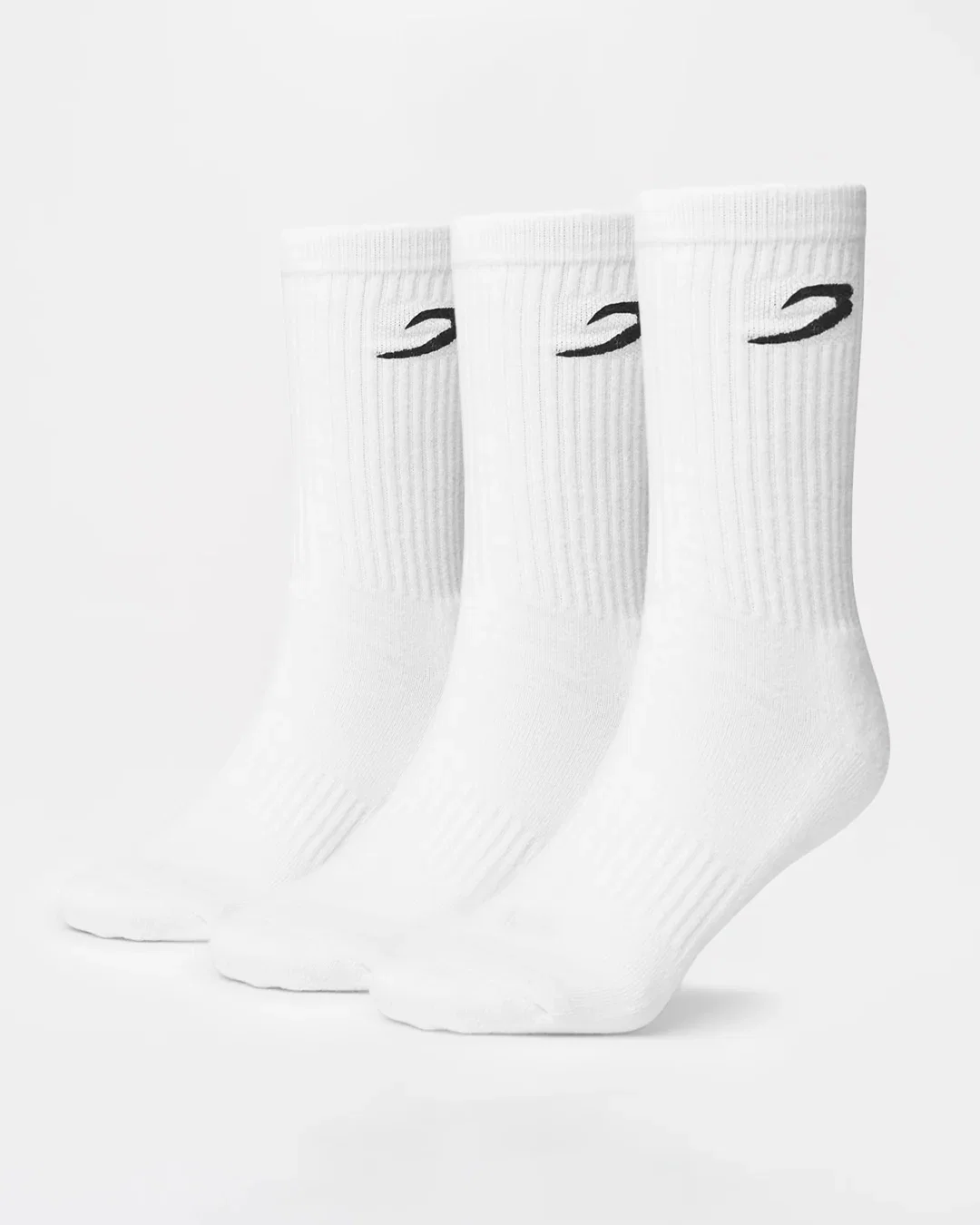 BOXRAW Crew Socks (3 Pairs) - White