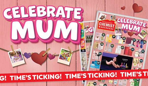 Time’s ticking! Big brands. Up to ½ price off RRP.