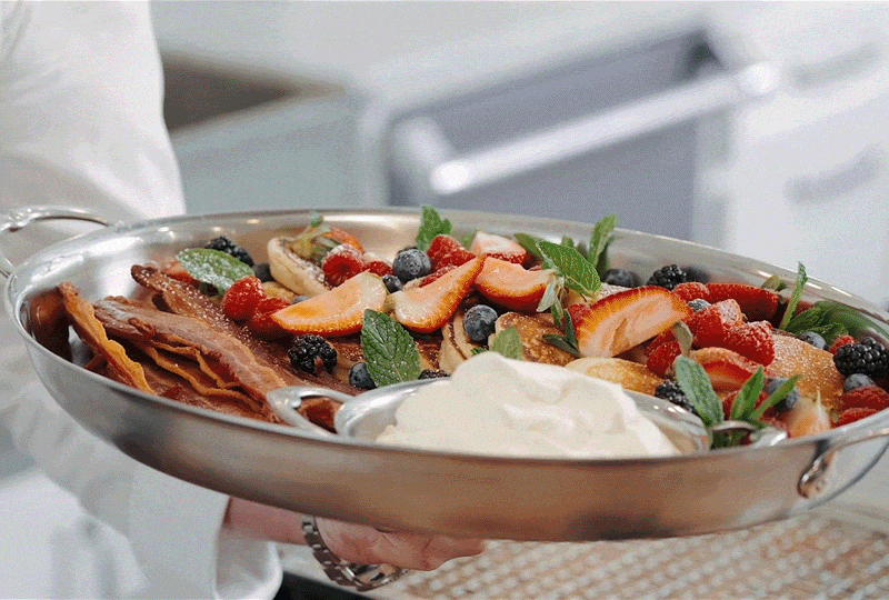 GIF: Chef Tyler Florence showing Mother's Day dishes
