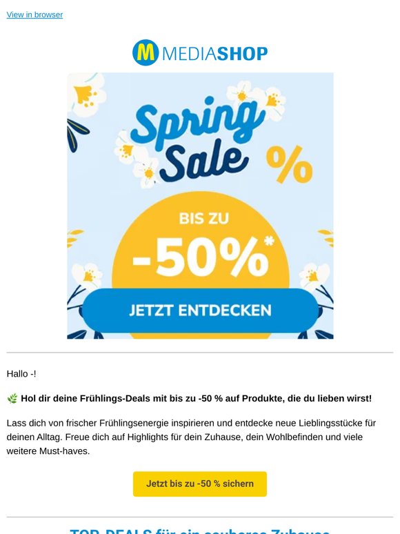 Spring SALE bei MediaShop! 🌿