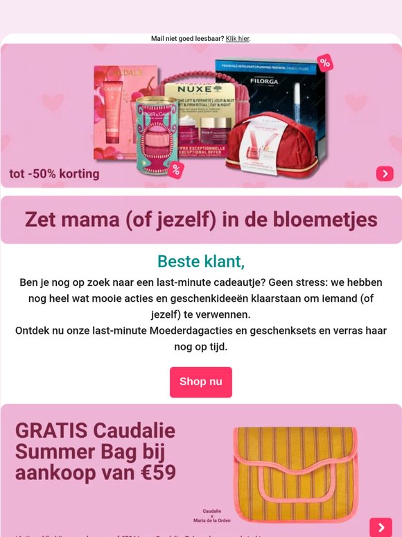 Nieuwe last-minute Moederdagacties 🌸⏰