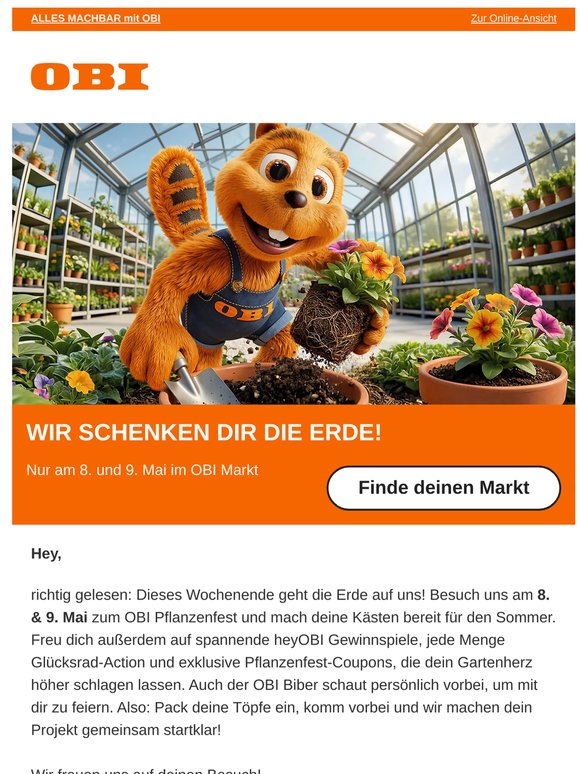 🪴 Wir schenken dir die Erde - nur am 8. und 9. Mai!