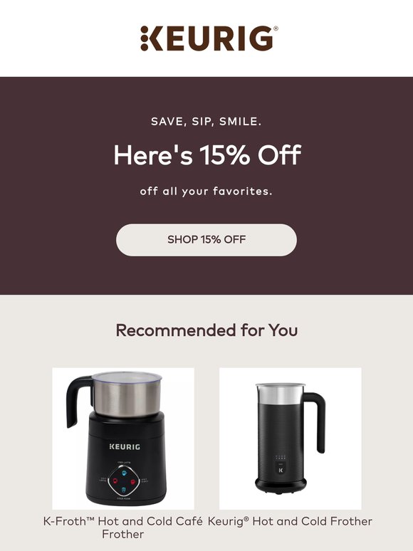 15% off: found something you want to try?