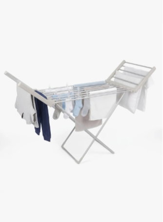 Electric Heated Clothes Airer - 50Hz 220W - Silver