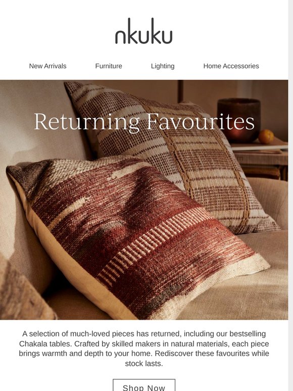 Back in Stock: Your favourites return