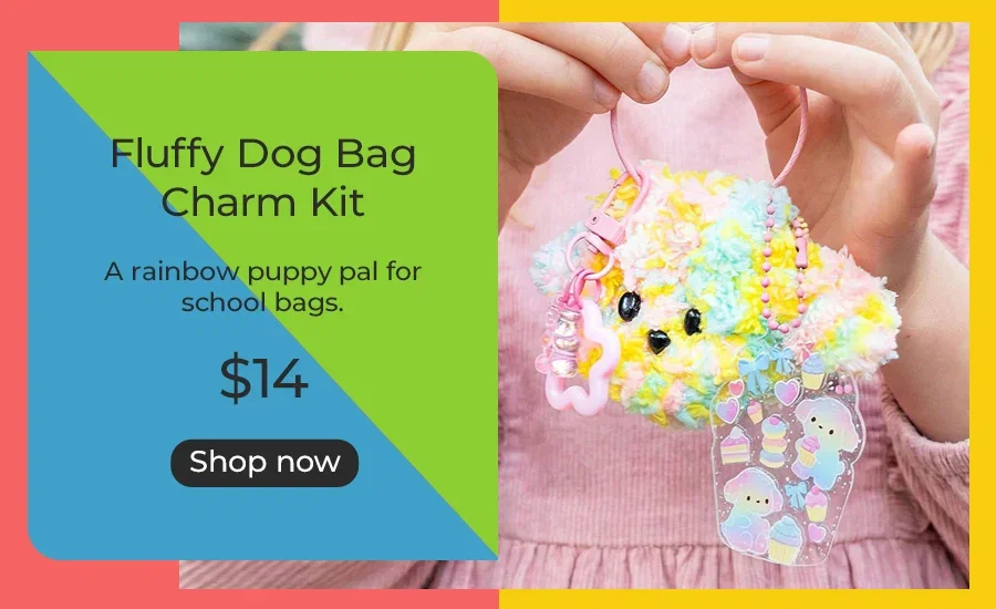 Fluffy Dog Bag Charm Kit