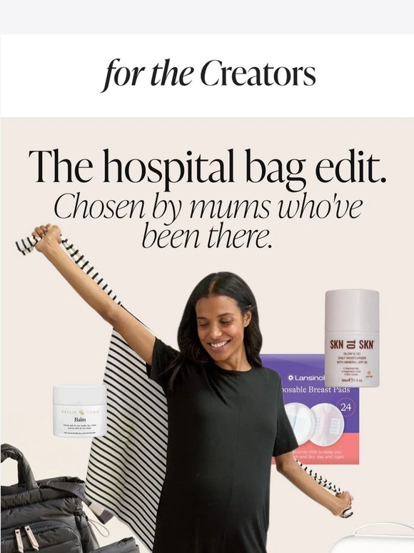 Everything you actually need in your hospital bag.