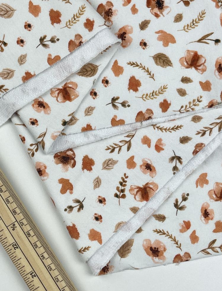 Loop Back French Terry Stretch Knit Fabric Cream