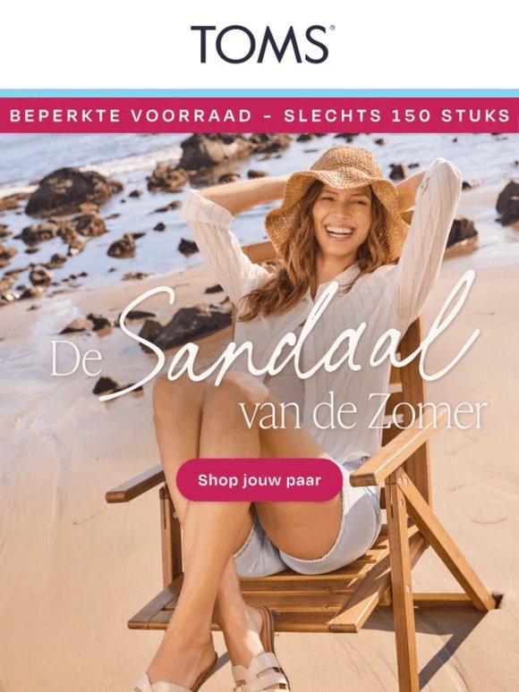 Beperkte voorraad 👀 De Sol sandaal vliegt de deur uit