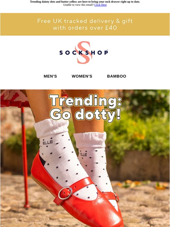 Go dotty for these spring socks ⚫💛