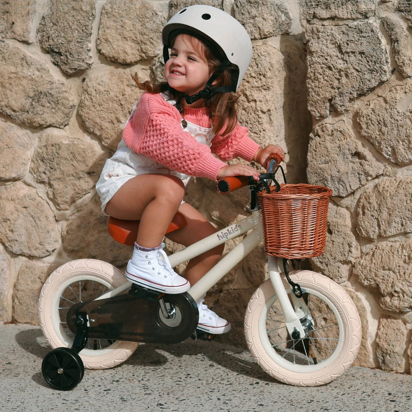 Image of 12 Inch Classic Pedal Bike with Wicker Basket