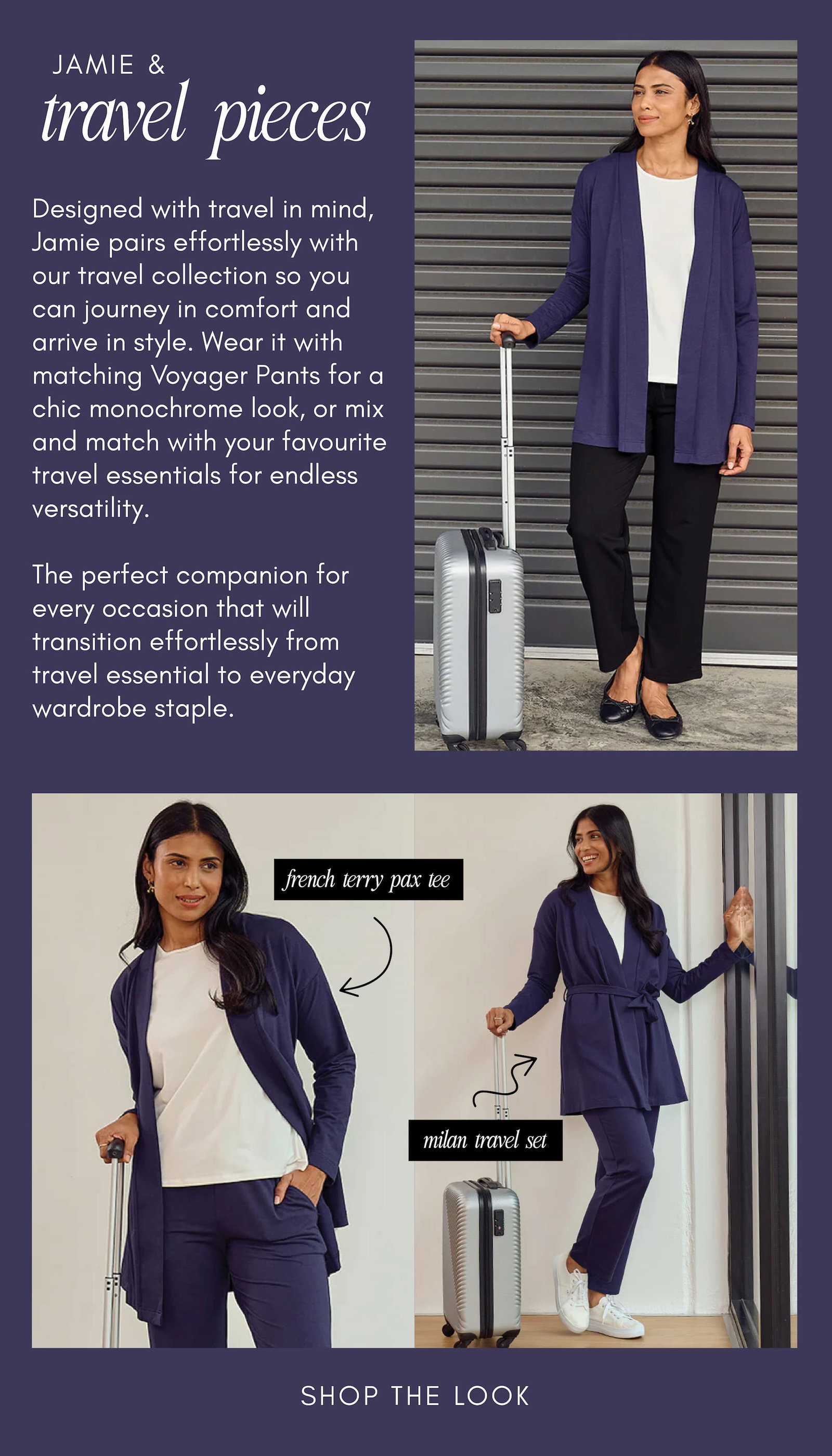 Jamie & travel pieces - Shop the Look