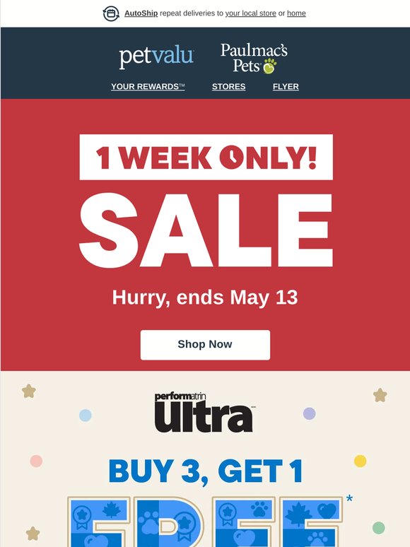 ⏰1-Week Sale. Pet deals galore!