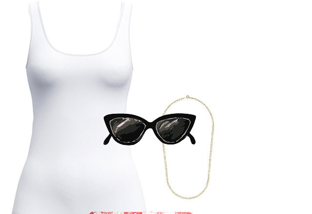 White tank top from the Sleek Skin series by CALIDA.