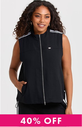 Natural Maia Vest in Black