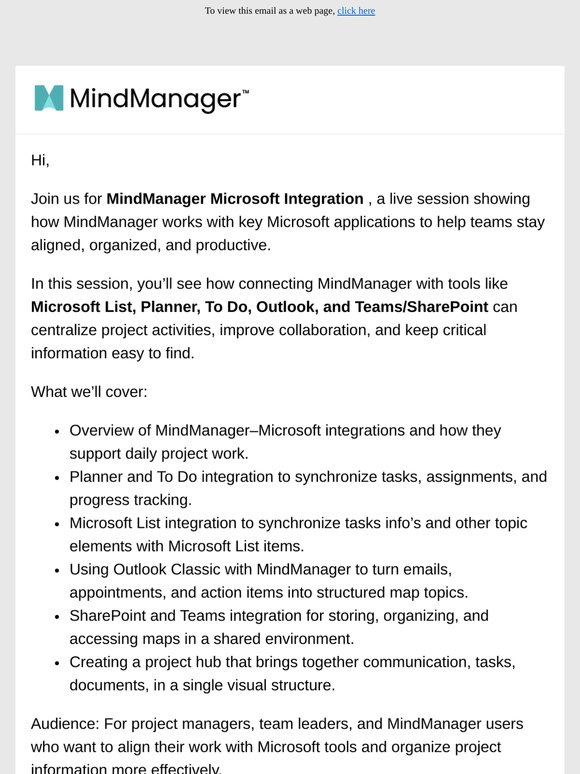 Meet the Experts: MindManager Microsoft Integration