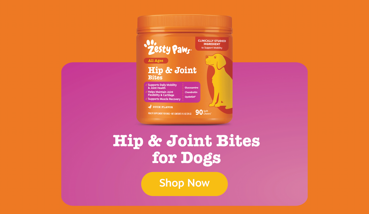 Hip & Joint Bites for Dogs. Shop now!