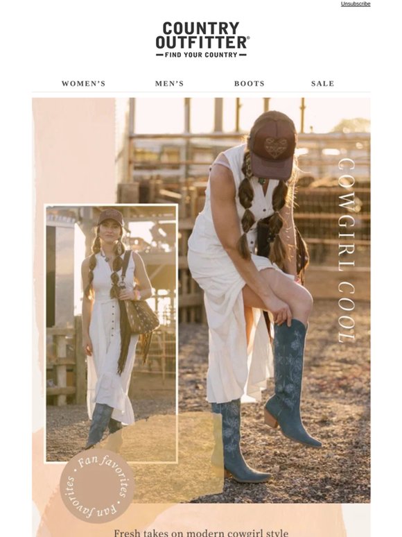 Boots With Modern Western Style