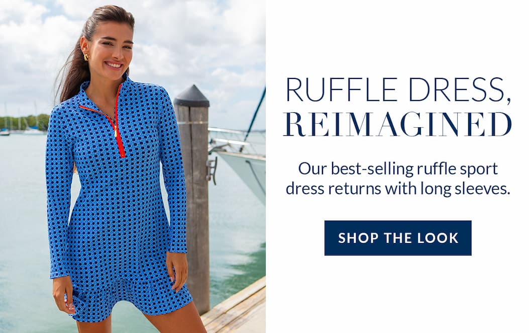 Shop our Heritage Long Sleeve Ruffle Sport Dress