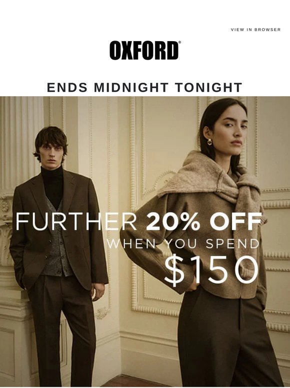 Final Call | Extra 20% Off with Your Member Code
