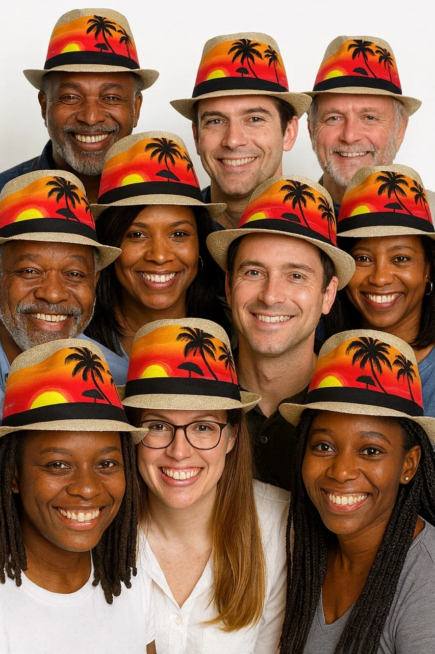 Palm Tree Sunset Fedora 1310PA