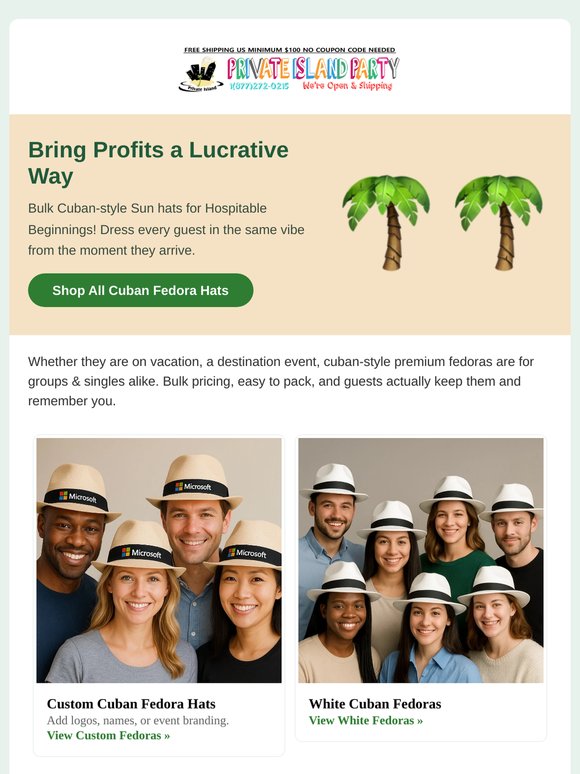 Imagine Customized Fedoras and Premium Sun Hats Bring Profits