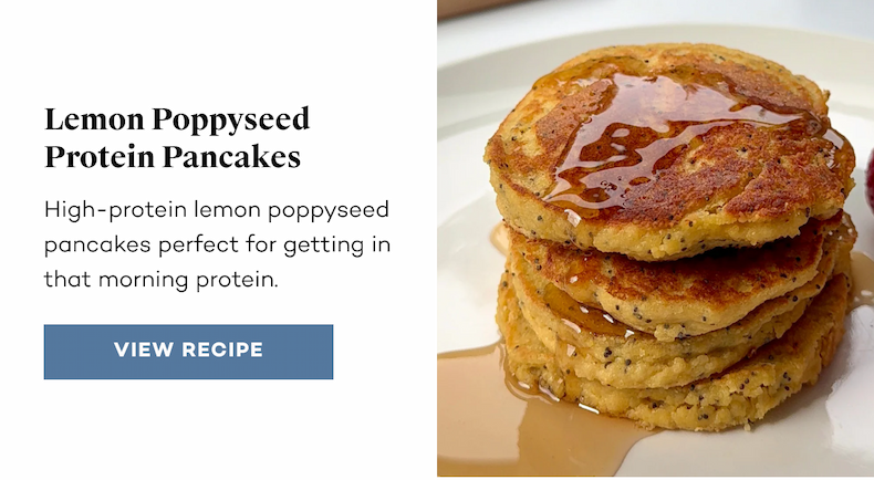 Lemon Poppyseed Protein Pancakes