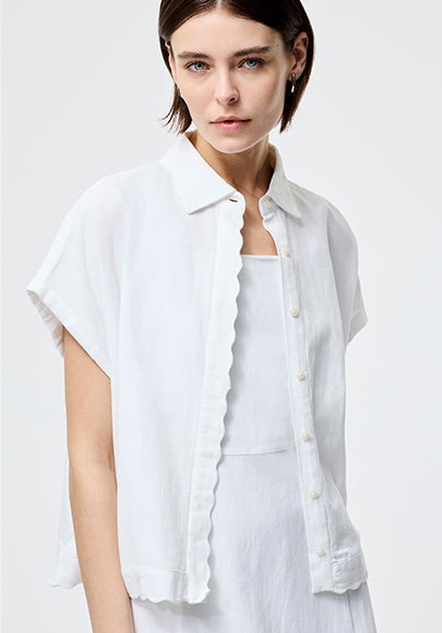 Ariette Linen Short Sleeve Shirt