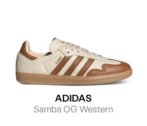 adidas Women's Samba OG Western Sneakers in Beige/Brown
