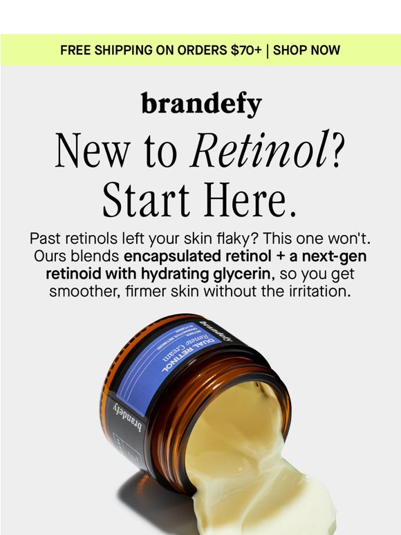 The retinol that won't flake on you