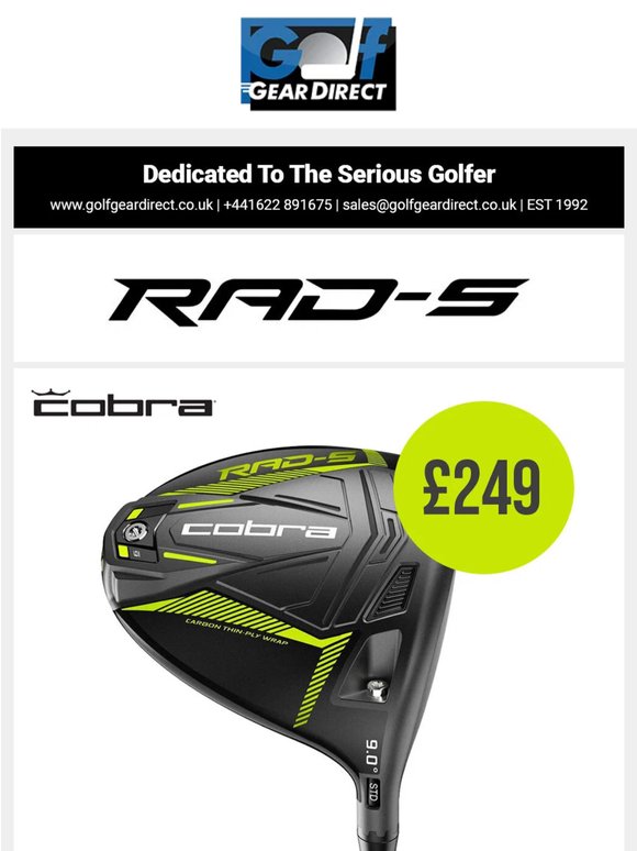 🔓 | Unlock More Distance with Cobra RAD-S