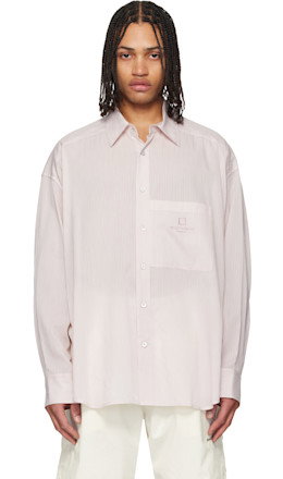 Pink Striped Shirt - WOOYOUNGMI