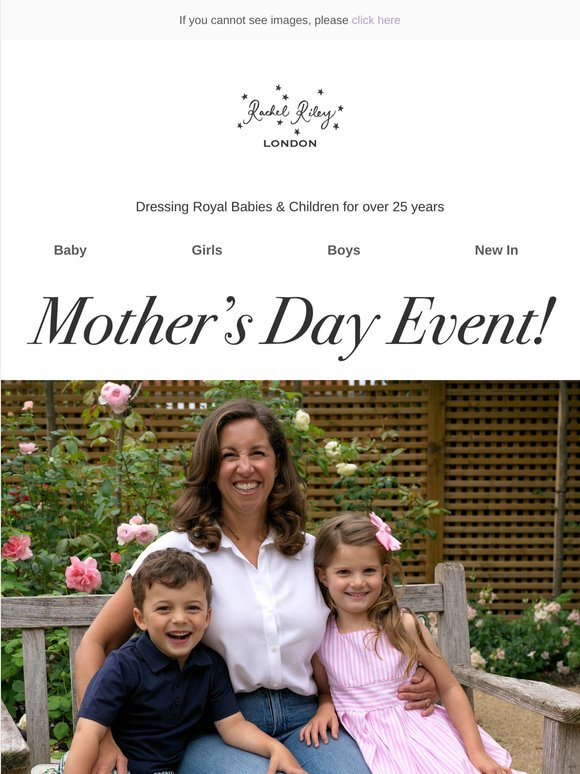 Mother’s Day Event Starts Here! 📩