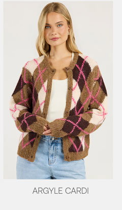 Argyle Cardi