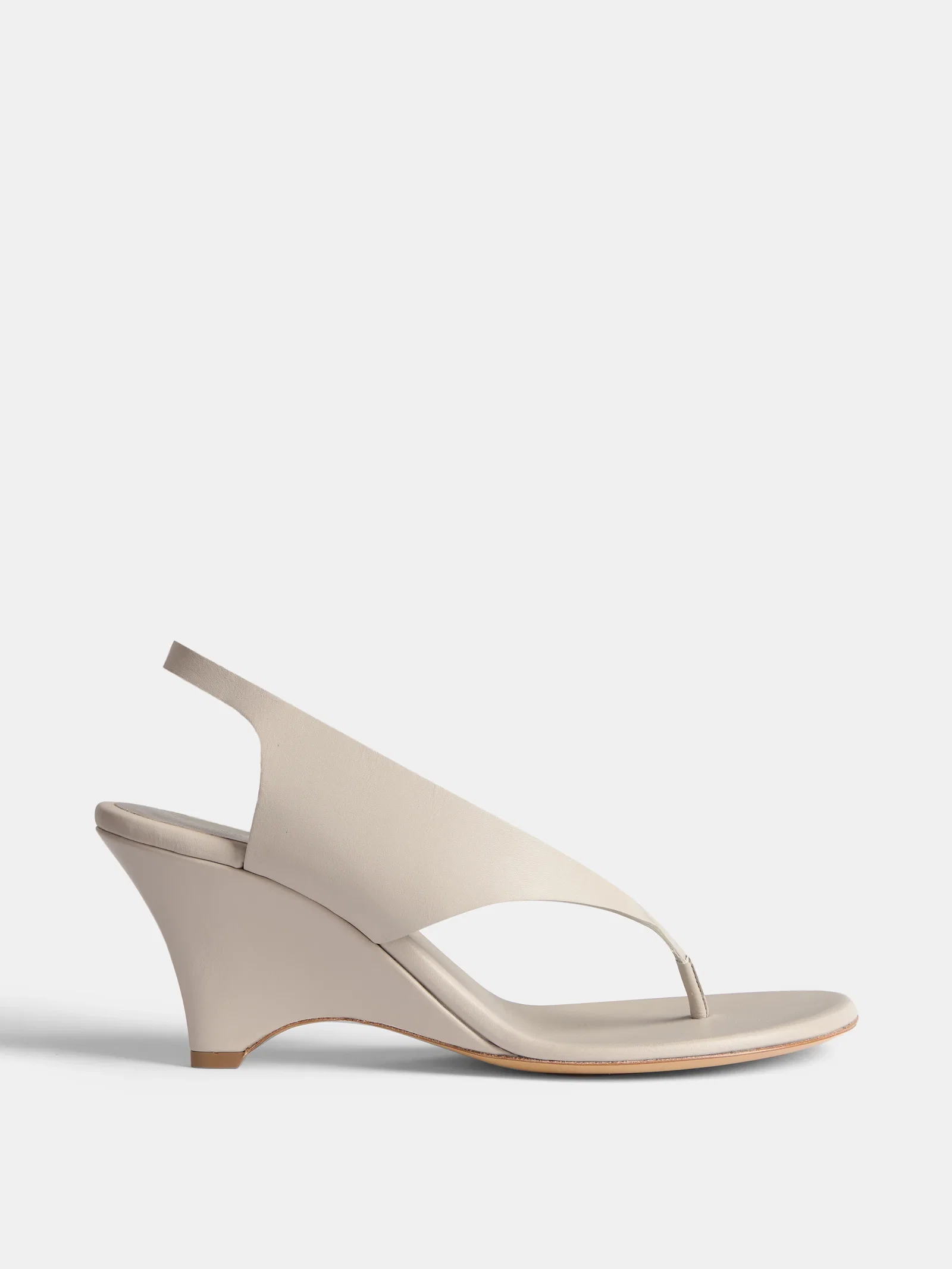 Image of Langley Thong Wedge / New Pearl Leather
