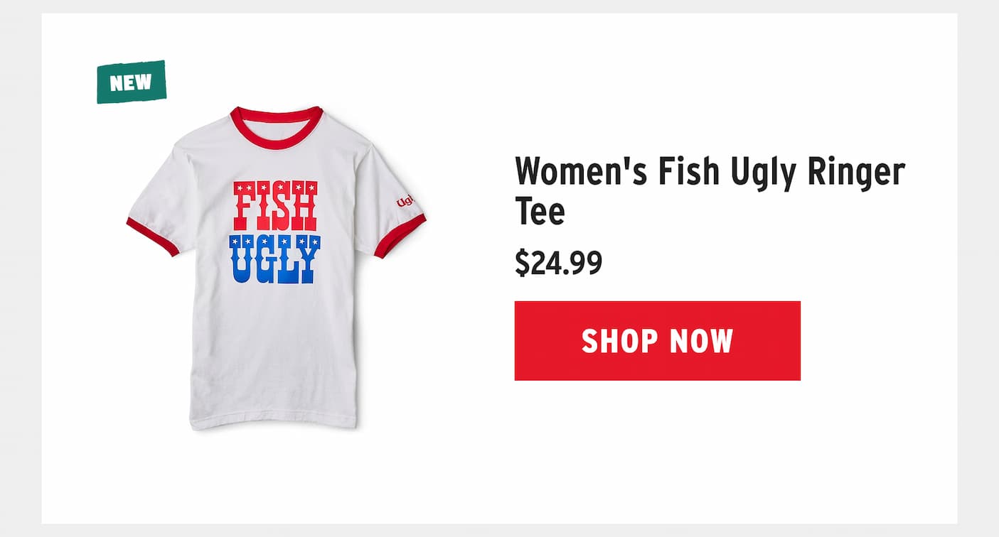 Women's Fish Ugly Ringer Tee