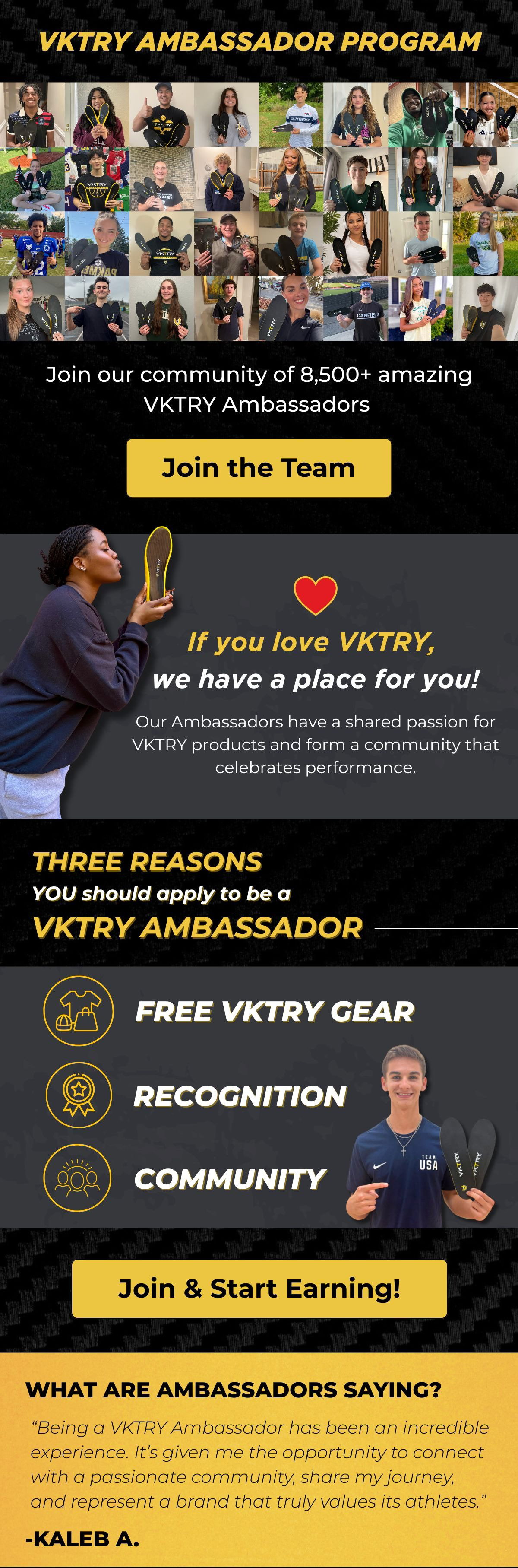 Apply to the VKTRY Ambassador Program!